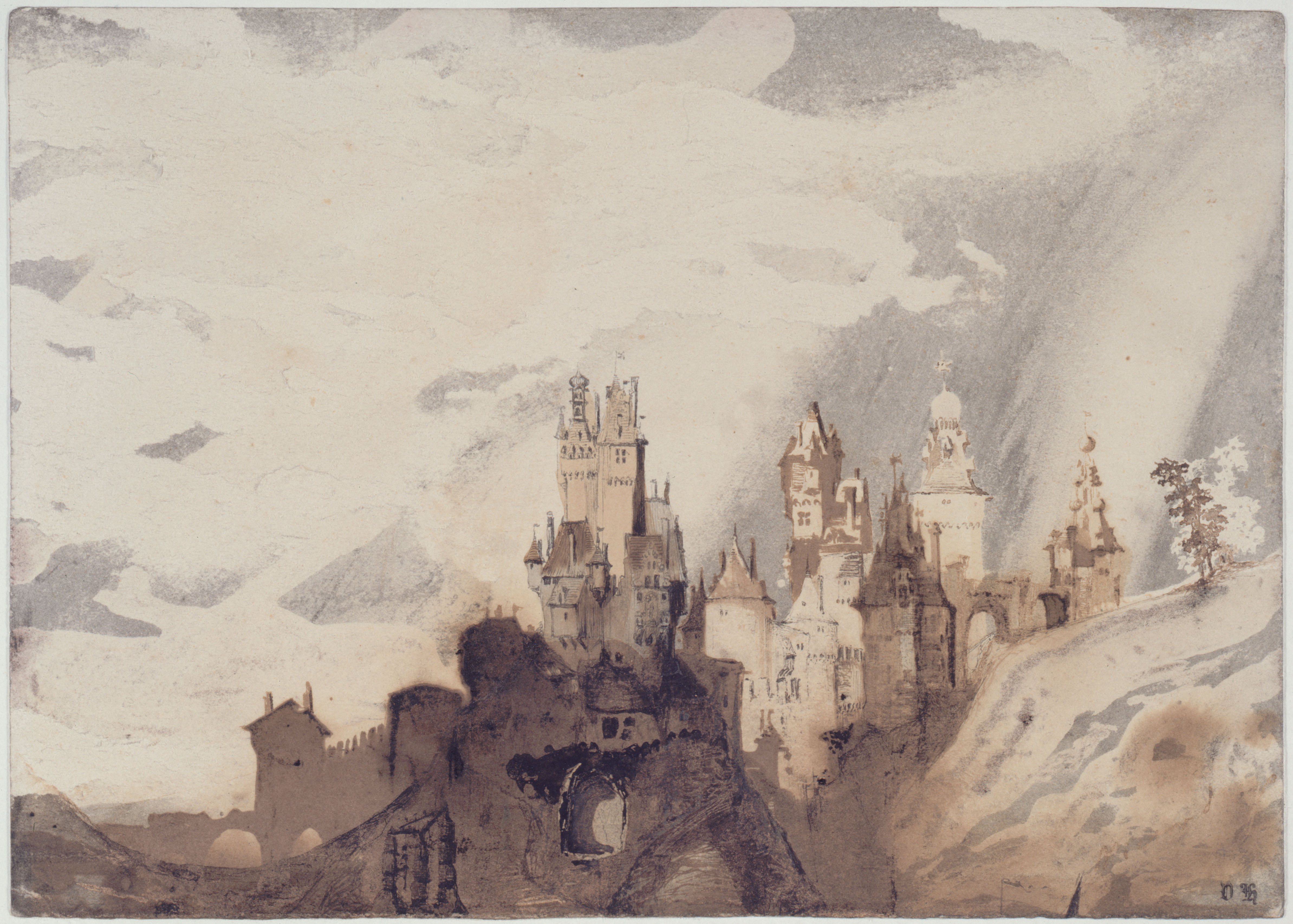 Illustration of Victor Hugo's The Cheerful Castle.